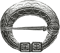 Брошь-фибула посеребренная (древнерусское украшение тип 5)