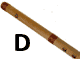 Бансури мастеровая индийская поперечная тростниковая флейта D (ре)