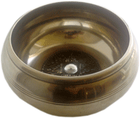 Поющая чаша тибетская глубокая латунь диаметром 16 см высокое качество